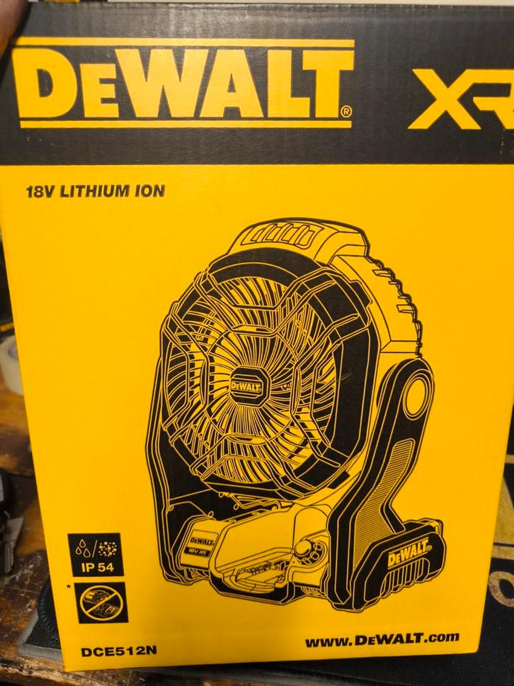 DeWalt 18V DCE512N Ventilator - Nieuw in Doos, Doe-het-zelf en Verbouw, Overige Doe-het-zelf en Verbouw, Nieuw, Ophalen