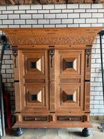 Handgemaakte Houten Kast met mooie details, Huis en Inrichting, Kasten | Overige, Ophalen, Gebruikt