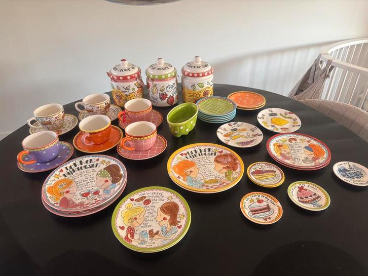 Blond Amsterdam blabla servies, Huis en Inrichting, Keuken | Servies, Zo goed als nieuw, Bord(en), Blond Amsterdam, Aardewerk