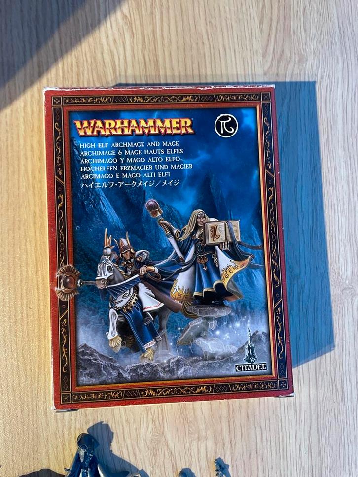Warhammer High Elf Archmage & Mage - Nieuwstaat, Hobby en Vrije tijd, Wargaming, Zo goed als nieuw, Warhammer, Figuurtje(s), Ophalen of Verzenden