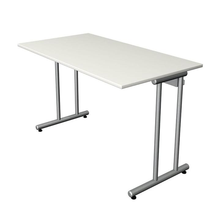 Bureau Smart 120x65cm wit - Klein bureau - Ontspiegeld blad, Huis en Inrichting, Bureaus, Nieuw, Bureau, Verzenden