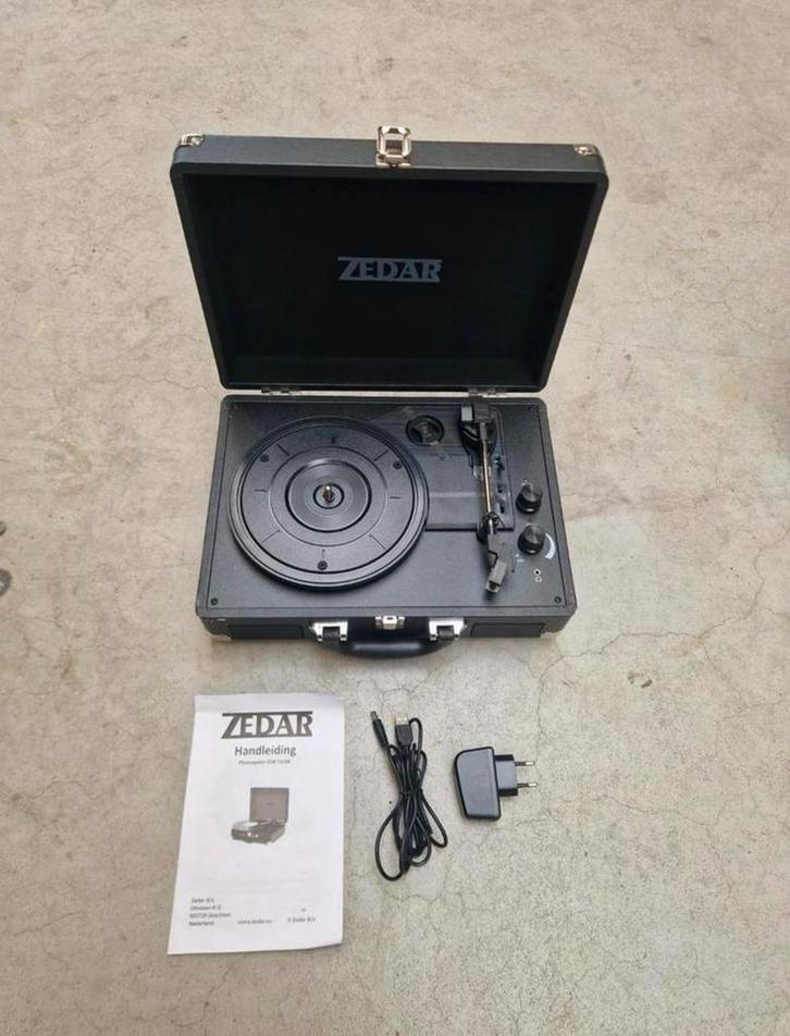 Zedar platenspeler - ZGAN - Platenspelers - Bluetooth, Audio, Tv en Foto, Platenspelers, Zo goed als nieuw, Overige merken, Automatisch