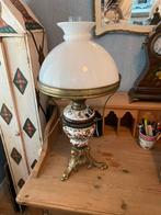 Antieke Lamp met Bloemmotieven, Ophalen of Verzenden