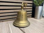 Zeer mooie antieke Scheepsbel van gegoten messing, Ophalen of Verzenden, Koper