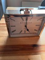 Riverdale Klok Zilverkleurig - Tafelklok, Huis en Inrichting, Woonaccessoires | Klokken, Ophalen of Verzenden, Zo goed als nieuw