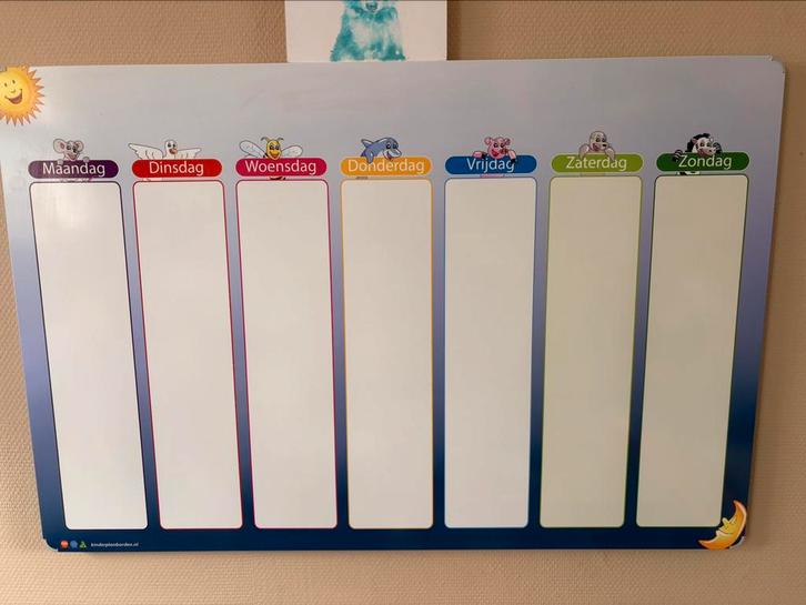 Planbord kinderen + veel Picogramma, Kinderen en Baby's, Kinderspulletjes, Zo goed als nieuw, Ophalen
