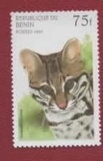 Fauna - Katachtigen - Benin - 806 - Serval - '96 - postfr, Ophalen of Verzenden, Postfris, Dier of Natuur