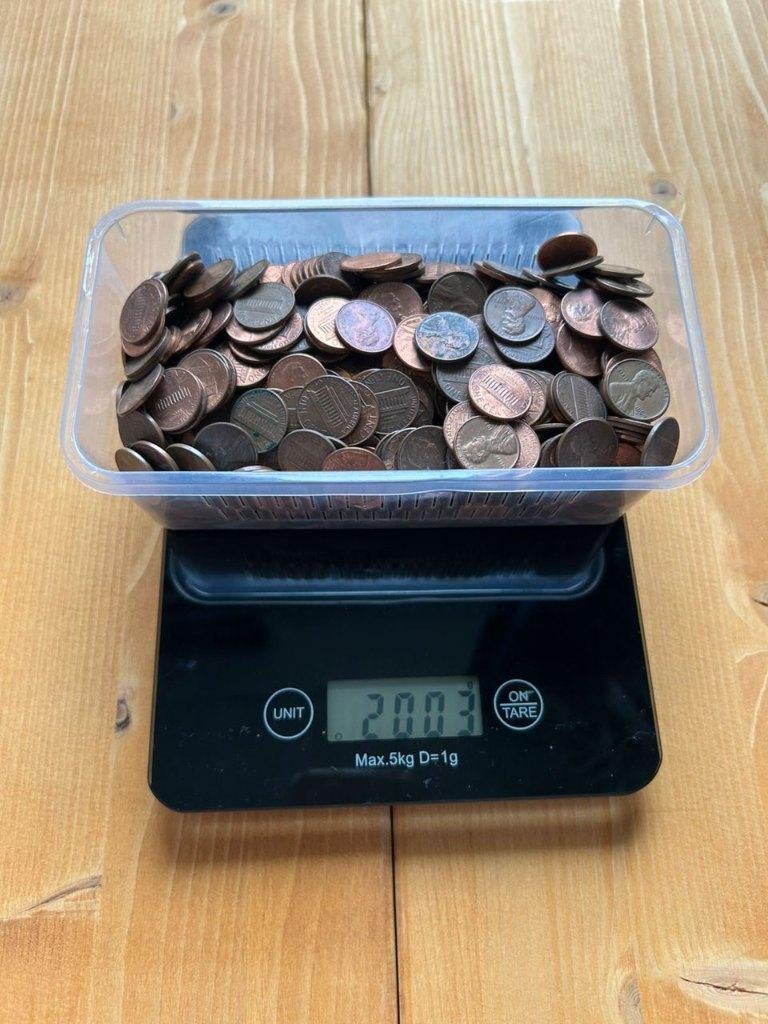 2kg Amerikaanse centen (2), Ophalen of Verzenden, Noord-Amerika