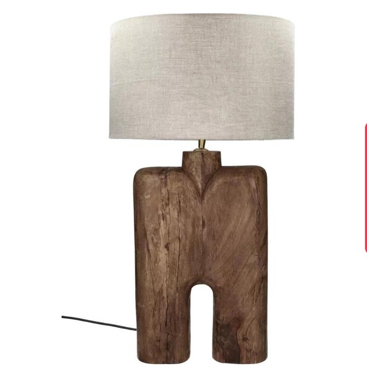 Pomax Lampedusa tafellamp - Nieuw! Normaal €299, Huis en Inrichting, Lampen | Wandlampen, Nieuw, Hout, Ophalen