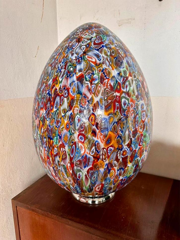 Murano eilamp 70 cm, Huis en Inrichting, Lampen | Tafellampen, Zo goed als nieuw, 50 tot 75 cm, Glas, Ophalen