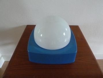 Plafondlamp seventies VINTAGE blauw beschikbaar voor biedingen