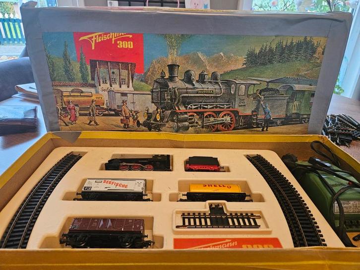 Oude Fleischmann Set 300 - Defecte Loc, Hobby en Vrije tijd, Modeltreinen | H0, Gebruikt, Treinset, Gelijkstroom, Fleischmann