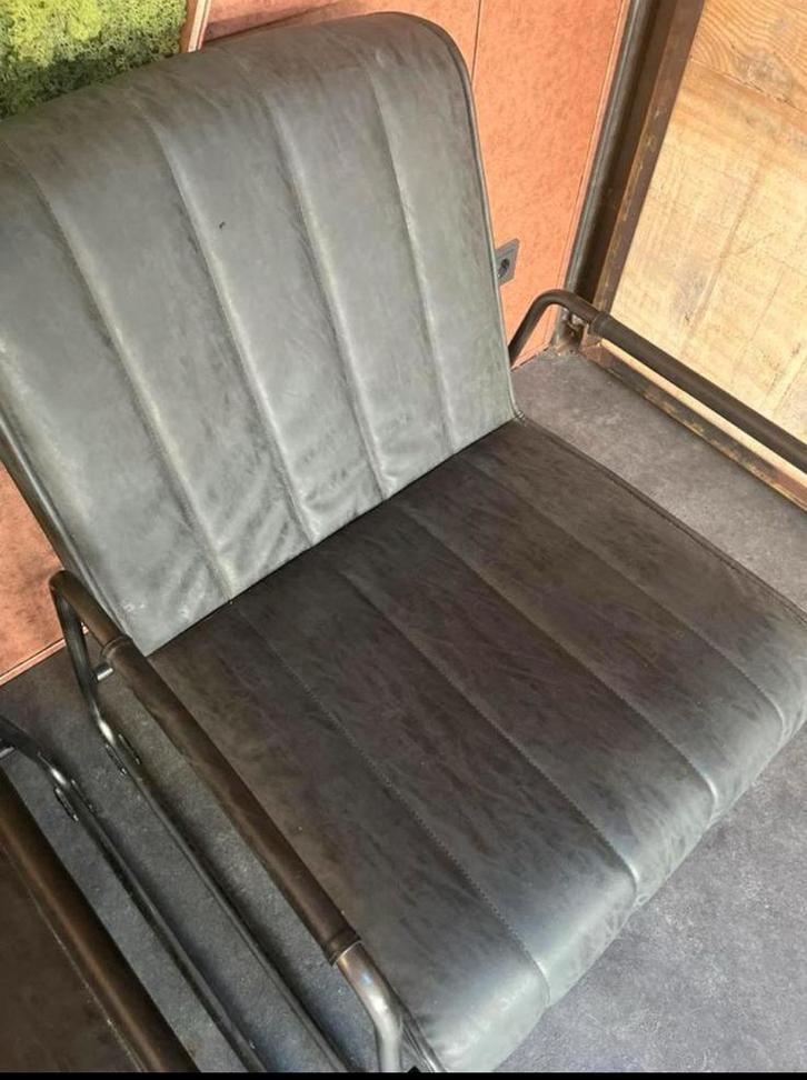 Stijlvolle Fauteuils - Set van Twee, Huis en Inrichting, Stoelen, Gebruikt, Twee, Metaal, Zwart, Ophalen