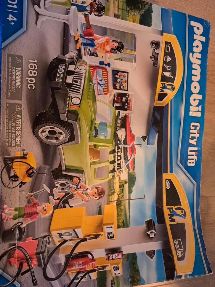 Playmobil Tankstation - Complete Set, Kinderen en Baby's, Speelgoed | Playmobil, Gebruikt, Complete set, Ophalen of Verzenden