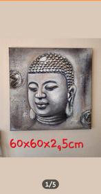 Buddah canvas met structuur, Ophalen, Zo goed als nieuw