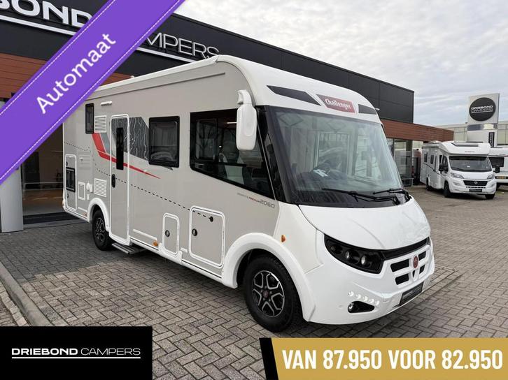 Challenger Graphite Premium 2060 Hefbed Dog Mobil Zonnepanee, Caravans en Kamperen, Campers, Bedrijf, tot en met 2, Half-integraal