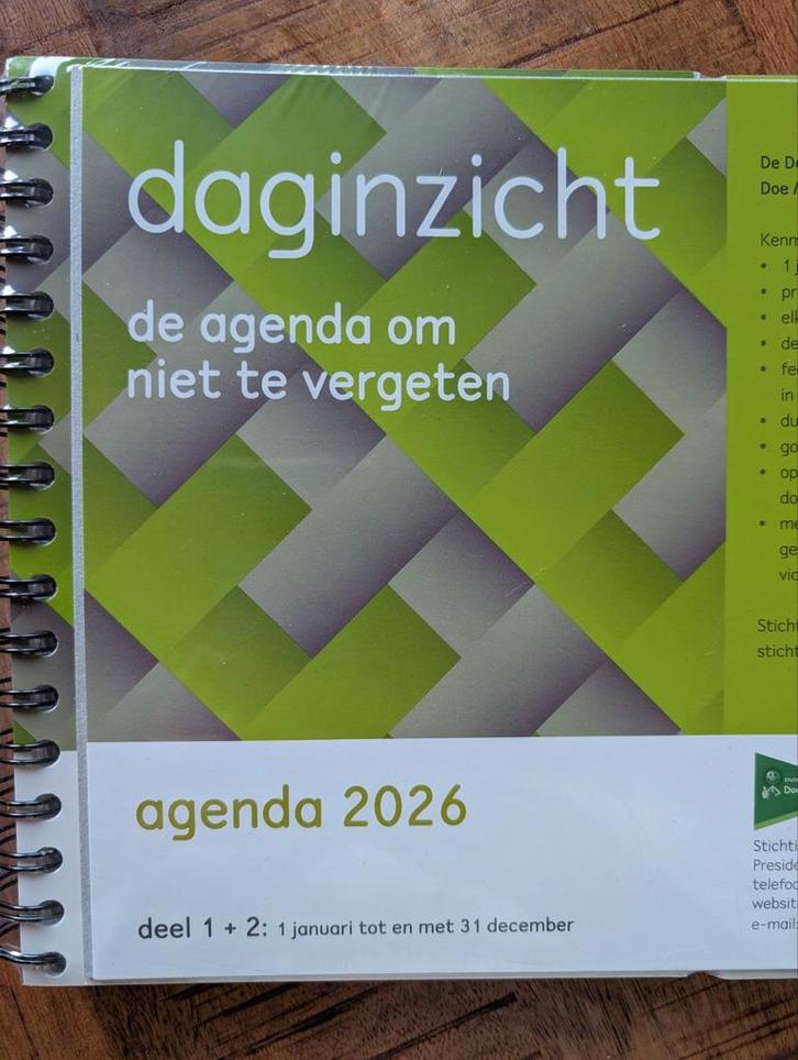 Daginzicht Agenda 2026 - Senioren/Dementie, Diversen, Agenda's, Nieuw, Ophalen of Verzenden