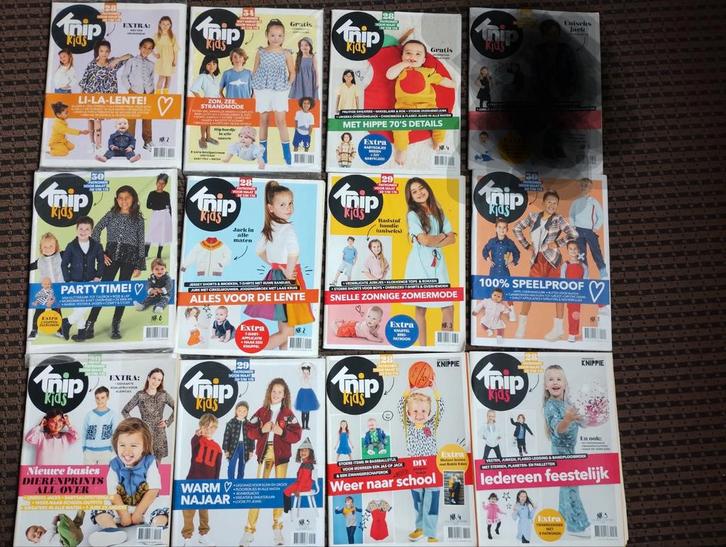 11x knipkids knip kids knip mode knipmode 2020-2022, Hobby en Vrije tijd, Kledingpatronen, Zo goed als nieuw, Vrouw, Knipmode