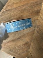 Riviera Maison Lint - Baby Blauw/Wit - 4cm x 50m, Ophalen of Verzenden, Nieuw, Lint, Band of Elastiek