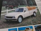 2 Brochures Peugeot 504 Pick-up, Ophalen of Verzenden, Zo goed als nieuw, Peugeot