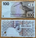 100 gulden Snip + 100 gulden Steenuil (2), Postzegels en Munten, Bankbiljetten | Nederland, Ophalen, 100 gulden, Setje