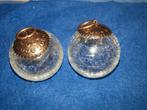 2 glazen kerstballen. Craquelé, Ophalen of Verzenden