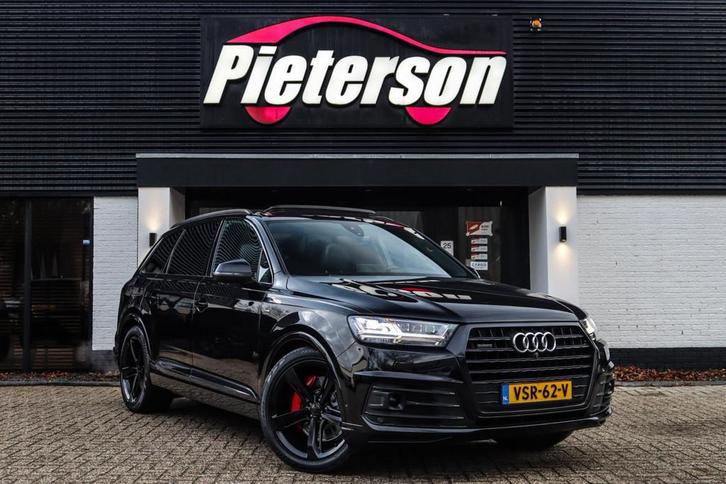 Audi Q7 50 TDI Quattro 3X S-Line BTW PANO GRIJS KENTEKEN VOL, Auto's, Bestelauto's, Bedrijf, Te koop, 360° camera, 4x4, ABS, Achteruitrijcamera