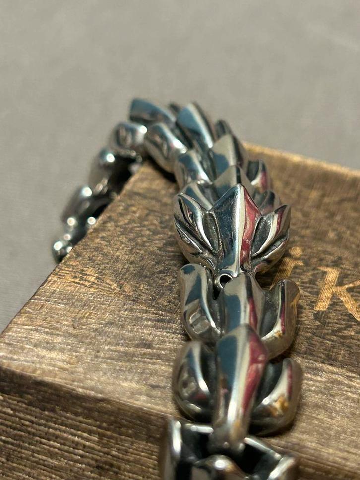 Viking draken armband, Valhalla Gift Box & Sachel, Sieraden, Tassen en Uiterlijk, Armbanden, Nieuw, Staal, Overige kleuren, Ophalen of Verzenden