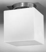 Giso Gispen kubus plafondlamp. Melkglas, Huis en Inrichting, Lampen | Plafondlampen, Ophalen of Verzenden, Zo goed als nieuw, Glas