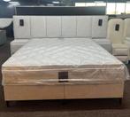 ACTIE LUXE BOXSPRINGS COMPLETE SET, Ophalen, Crème, Luxe boxsprings, 180 cm