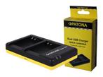 Dual Quick-Charger Olympus TG-1 TG-6 incl. Micro-USB cable, Verzenden, Nieuw