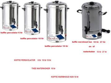 thee waterkoker koffiewarmhoud percolator  huur bensan enter beschikbaar voor biedingen