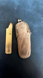 Antiek Sigarettenpijpje in Etuitje- Jaren 20-30, Verzamelen, Rookartikelen, Aanstekers en Luciferdoosjes, Ophalen of Verzenden