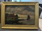 Olieverf schilderij W. Nijhuis, Antiek en Kunst, Ophalen of Verzenden
