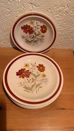 Vintage gebaksbordjes 9 stuks, Antiek en Kunst, Antiek | Servies compleet, Verzenden