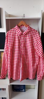 Tiroler Blouse XXL Rood/Wit Geblokt - Carnaval, Ophalen of Verzenden, Zo goed als nieuw, Partymix