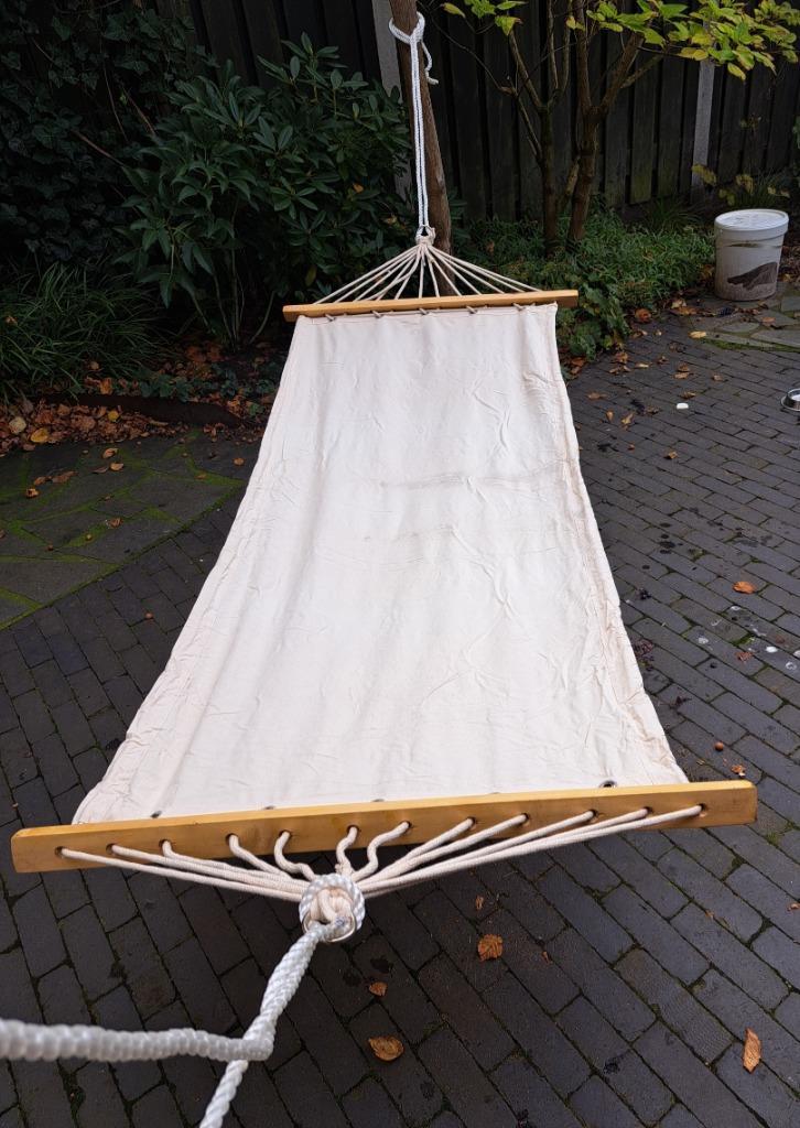 Hangmat 200x80cm, Tuin en Terras, Hangmatten, Zo goed als nieuw, Eenpersoons, Opvouwbaar, Binnen, Buiten, Ophalen