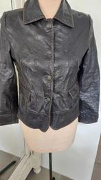 Leren blazer, mt 40, Maat 38/40 (M), Bruin, Ophalen of Verzenden, Zo goed als nieuw