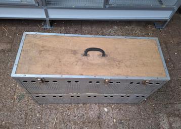 14 vaks aluminium duivenmand  beschikbaar voor biedingen