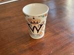 Beker Wilhelmina ter ere van haar kroonperiode., Antiek en Kunst, Antiek | Keramiek en Aardewerk, Ophalen of Verzenden