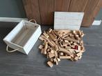 Houten Treinbaan Set, Ophalen, Gebruikt, Duw- of Trekspeelgoed
