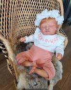 Prachtige Reborn Rosalie met rode haartjes. +certificaat, Ophalen of Verzenden, Zo goed als nieuw, Babypop
