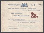 South Africa 2 Shillings Februari 1900 Siege of Mafeking, Verzenden, Zuid-Afrika, Los biljet