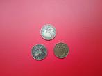 3 Stuivers uit 1950,1953 en 1970, Ophalen of Verzenden, Koningin Juliana, Losse munt, 5 cent