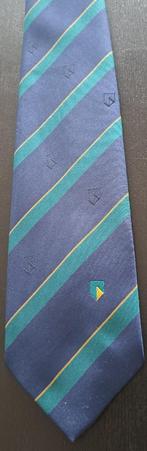 ABN AMRO Bank stropdas groen-blauw-geel gestreept, Verzamelen, Ophalen of Verzenden, Nieuw, Gebruiksvoorwerp