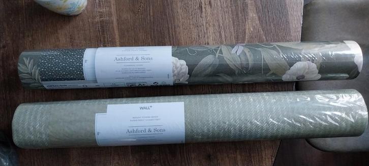 Ashford & Sons vliesbehang + behanglijm., Huis en Inrichting, Stoffering | Behang, minder dan 10 m², Ophalen