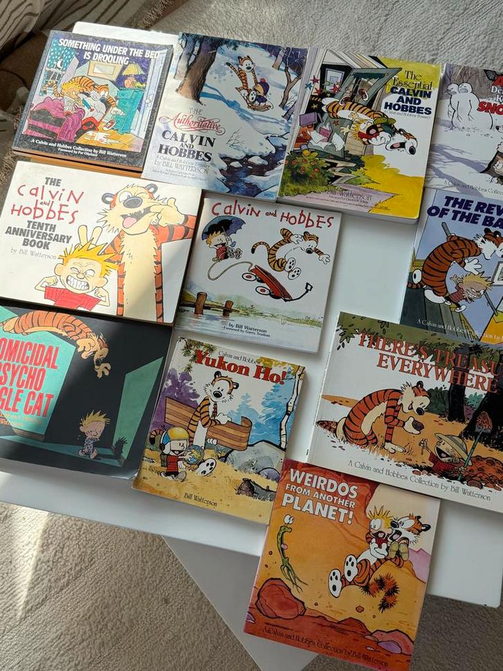 11 Calvin and Hobbes Stripboeken (Engels), Bill Watterson, Boeken, Stripboeken, Zo goed als nieuw, Meerdere stripboeken, Ophalen of Verzenden