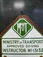 Vintage M.o.T. Rijinstructeur emaille Bord, Ophalen