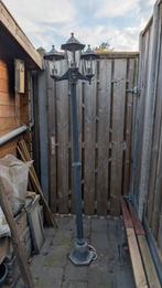 3 armige tuinlantaarn met ledlampen erin, Ophalen, Gebruikt, Staande lamp
