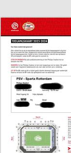 2x PSV - Sparta Rotterdam (kampioenswedstrijd), Tickets en Kaartjes, Mei, Twee personen